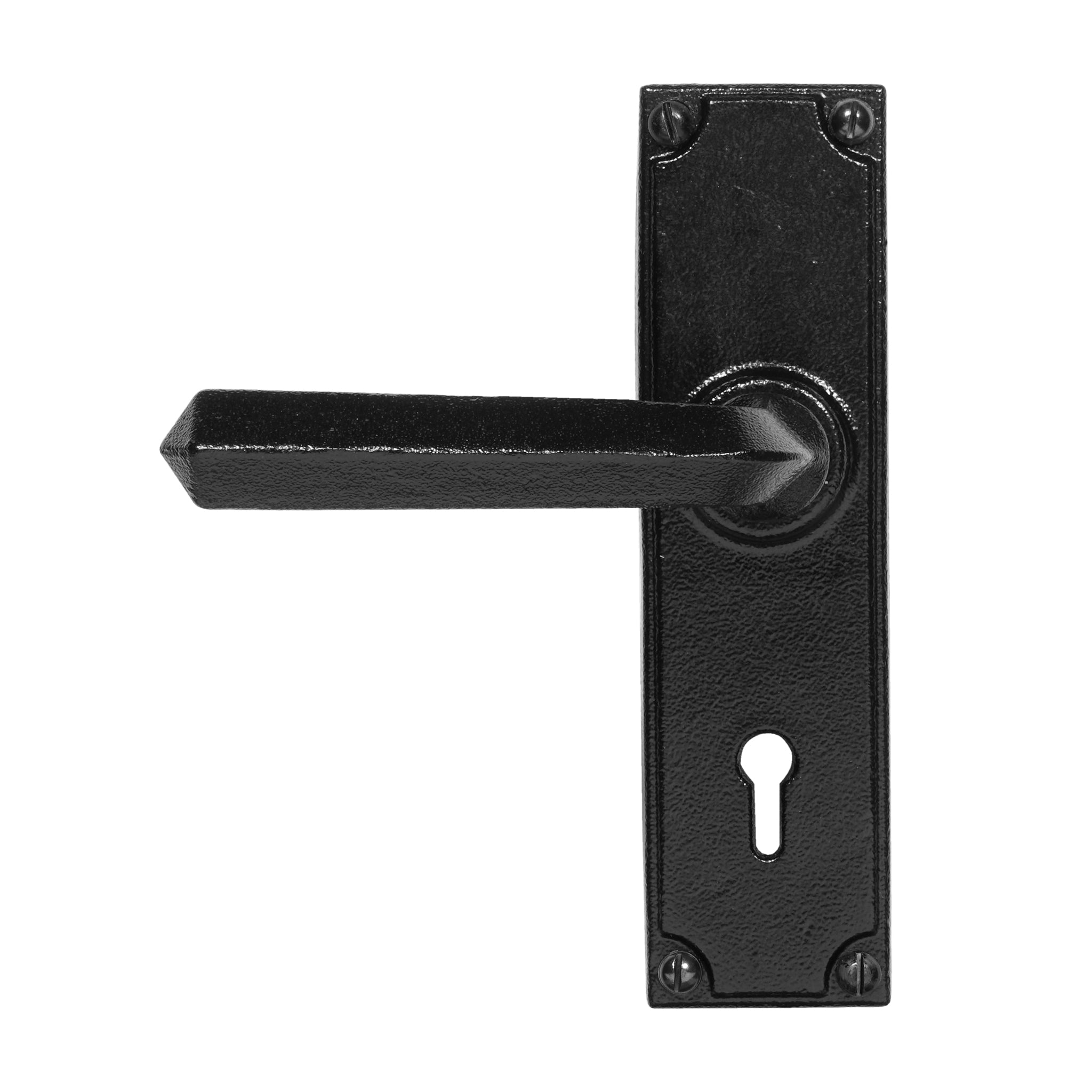 Solitaire Five Lever Door Handle | Antique Black
