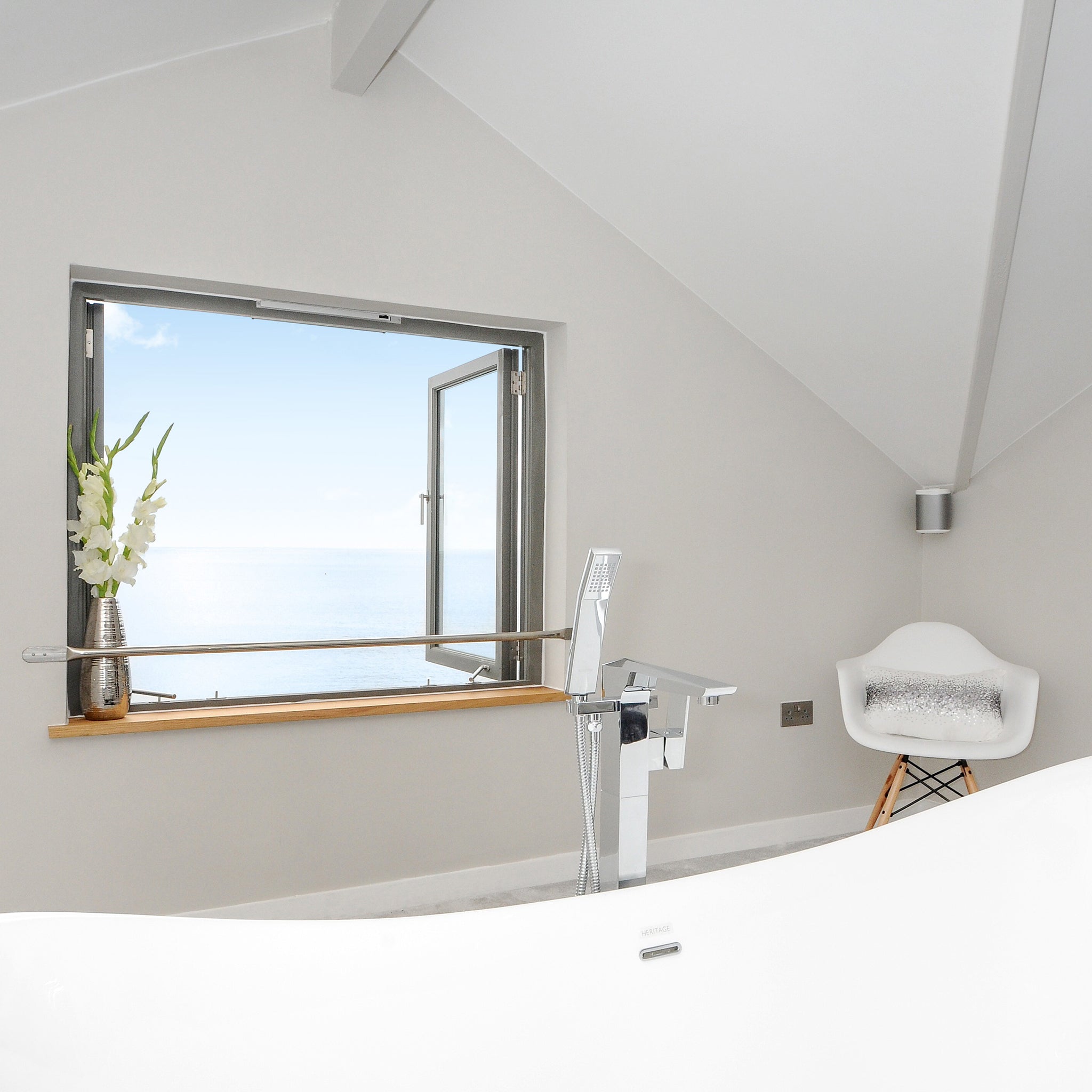 Contemporary Casement Window Stay | Satin Stainless Steel