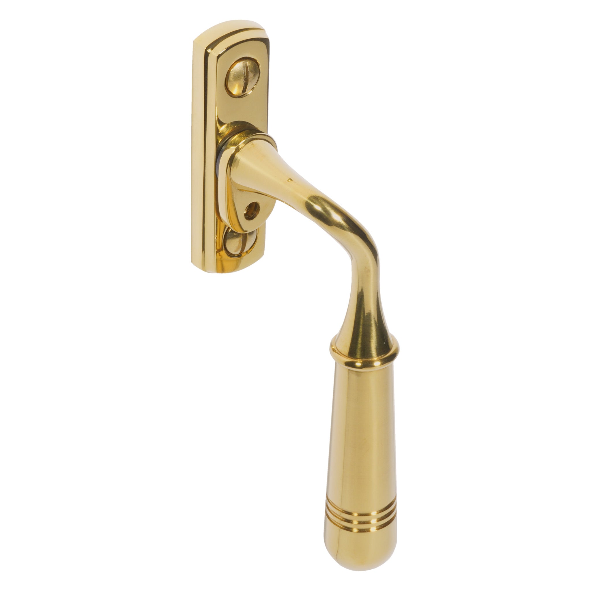Opera Window Espagnolette Handle | PVD Stainless Polished Brass