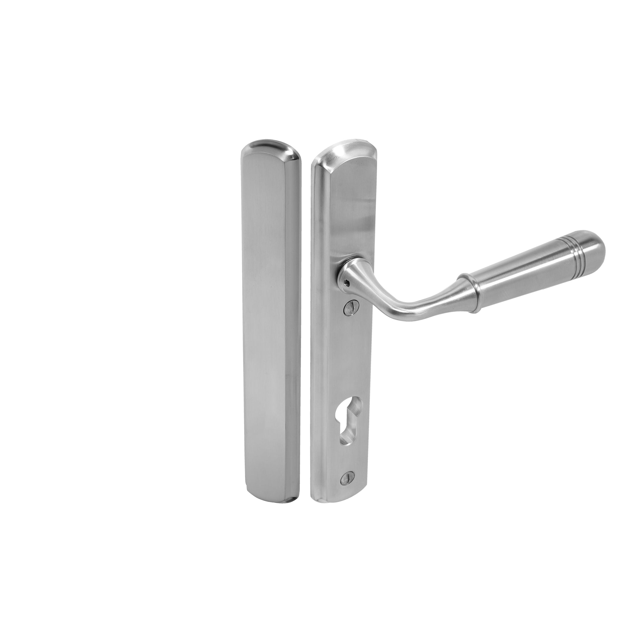 Opera Lever on 092 Backplate | Satin Stainless Steel