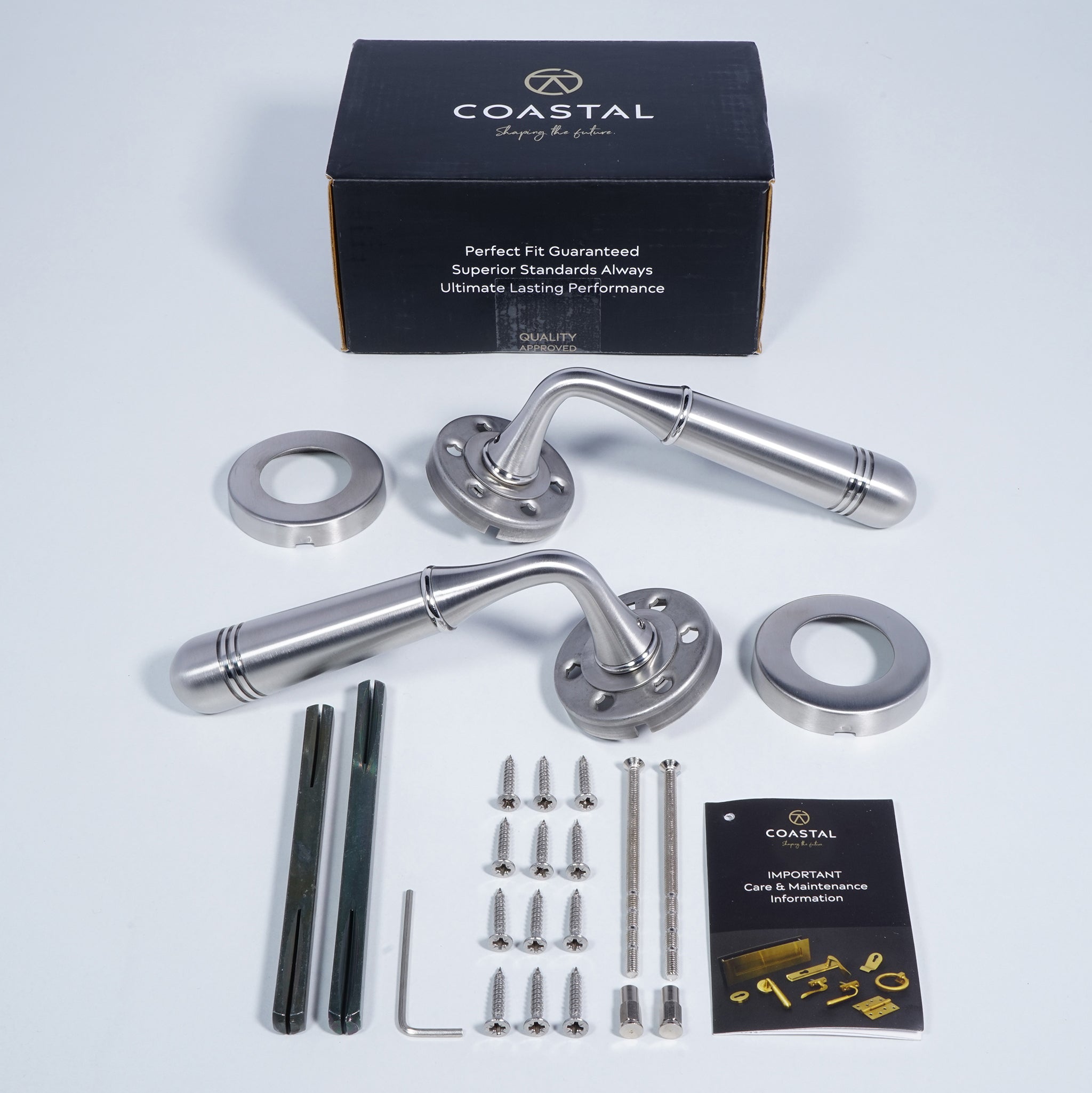 Opera Door Handle | Satin Stainless Steel