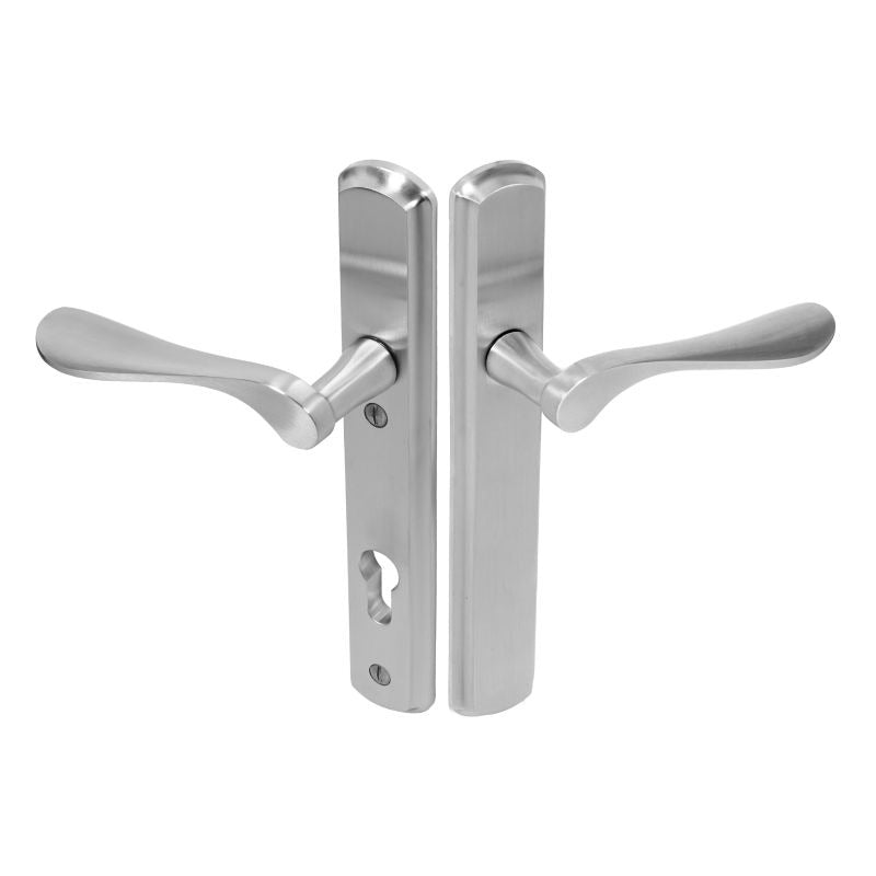 Regent Lever on 092 Backplate | Satin Stainless Steel