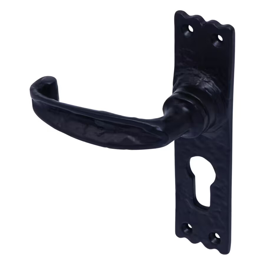 black antique door handle
