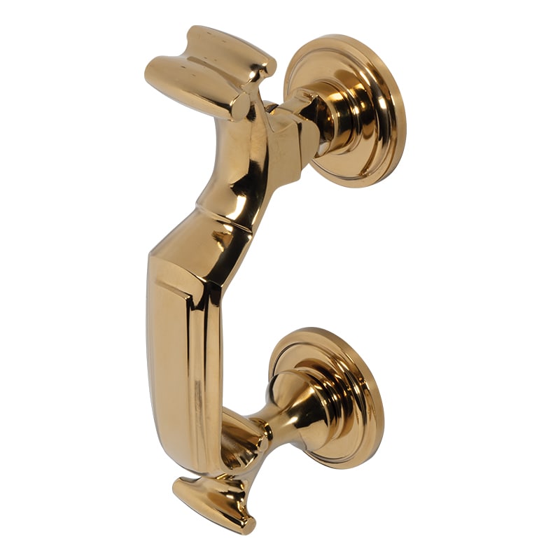 Doctors Door Knocker in PVD Stainless Satin Brass Finish