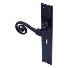 black antique curly tail handle