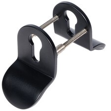 black euro cylinder door pull