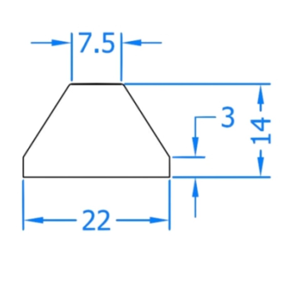 Chamfer Style Astragal Glazing Bar Durodeen