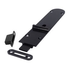 black outward opening flush bolt