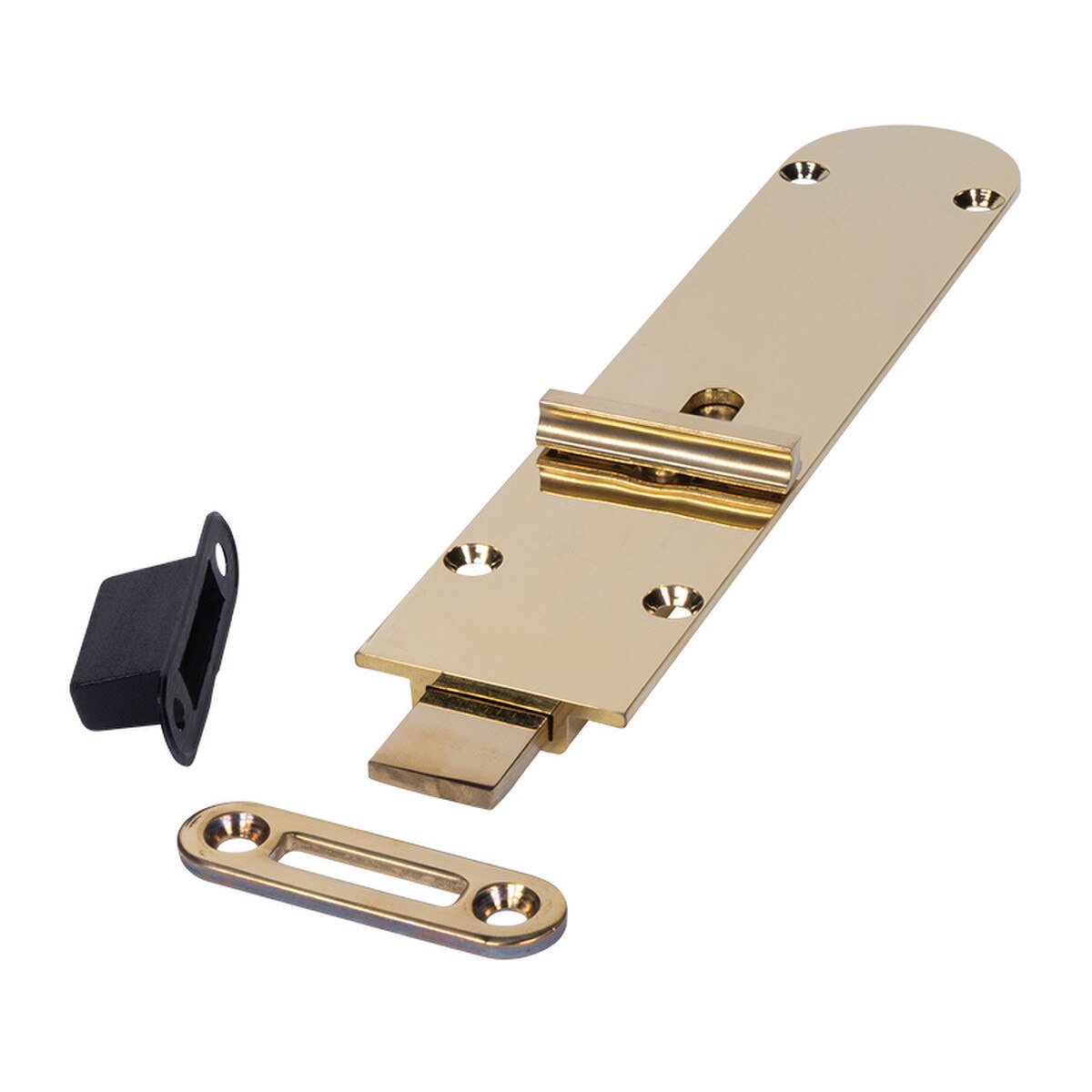 Flush Bolt 190mm NonLocking Outward Opening Gold Finish