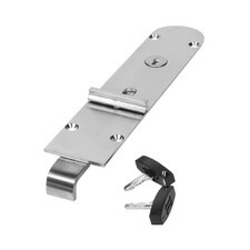 locking flush bolt satin finish