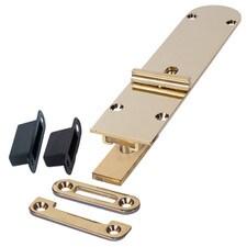 gold inward opening flush bolt
