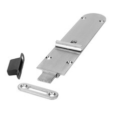 brushed metal flush bolt