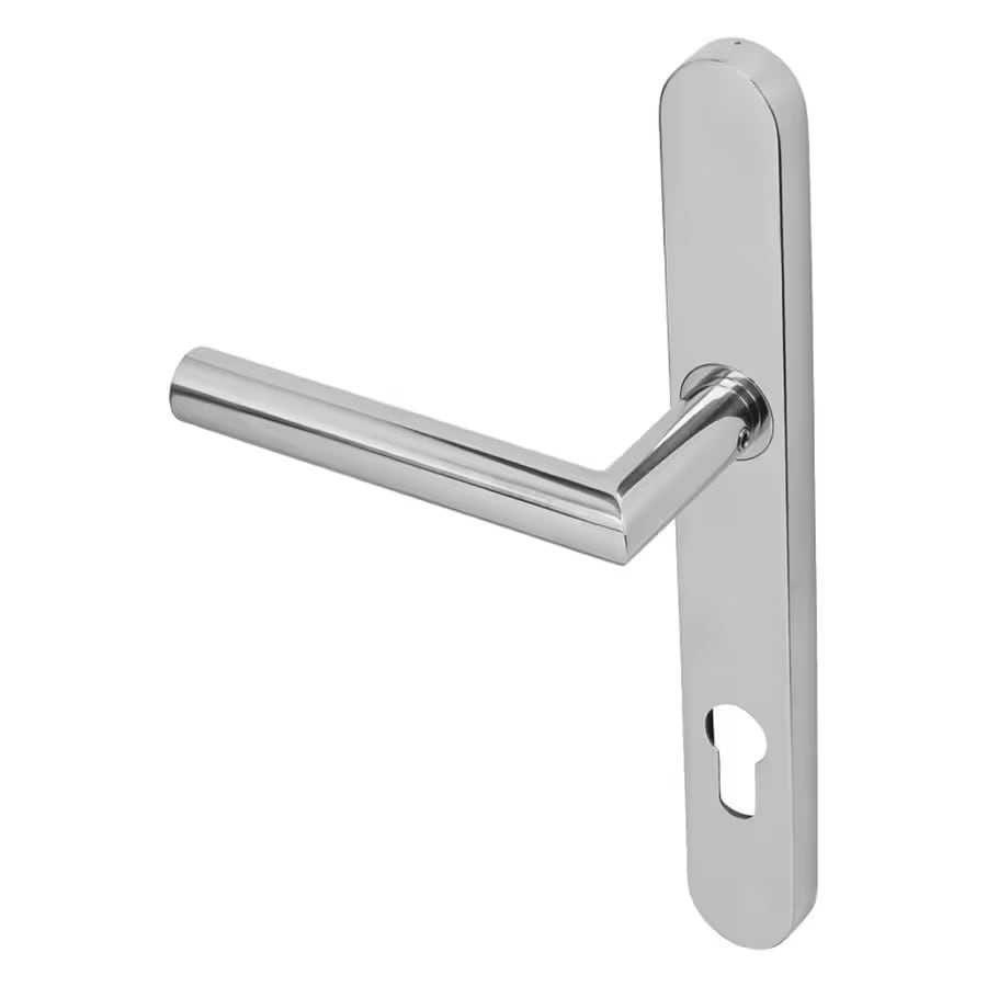 lever door handle on backplate