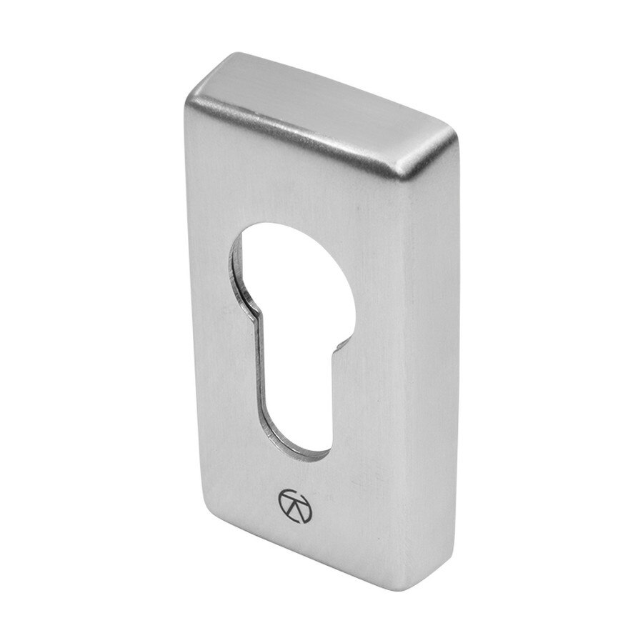 rectangle escutcheon brushed metal