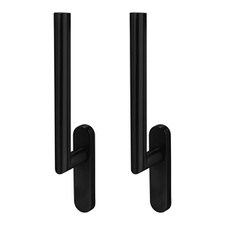 matt black lift and slide handles