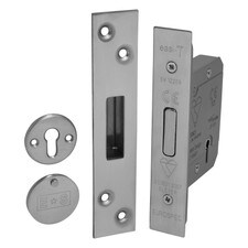 5 lever high security deadlock in stainless steel finish