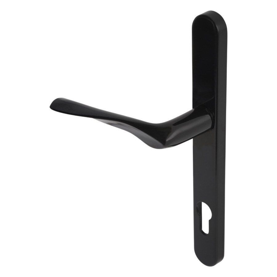black lever door handle
