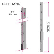 left door keep for multipoint locks