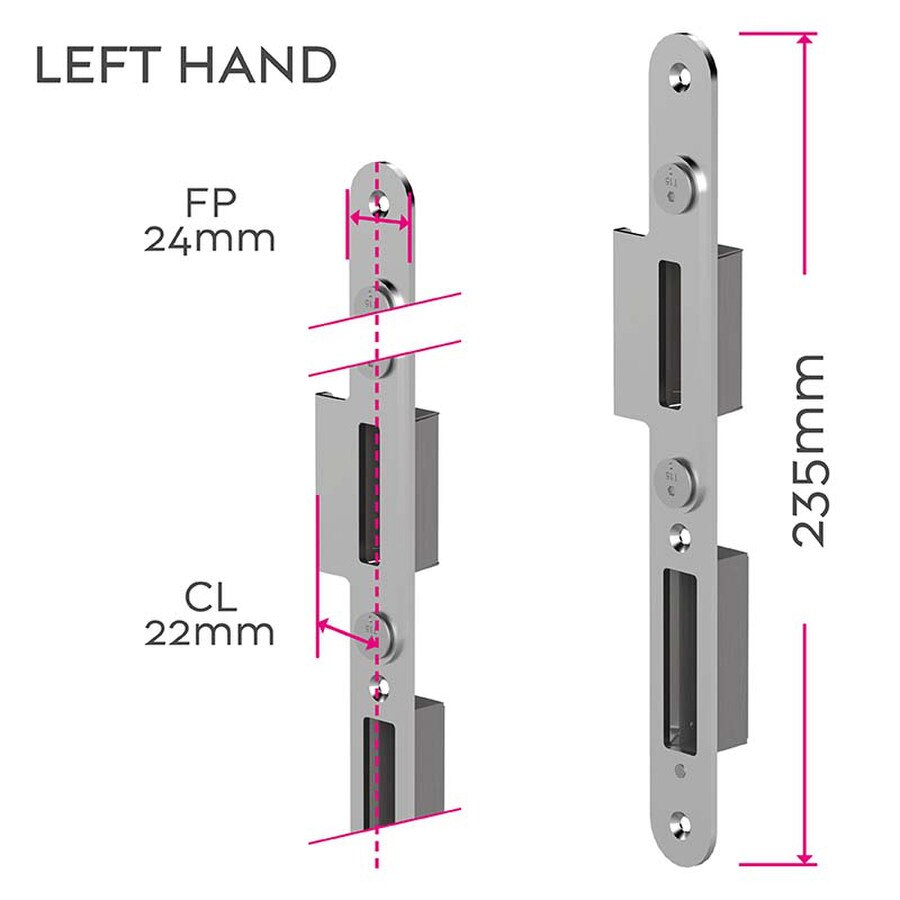 left door keep 22m centre line
