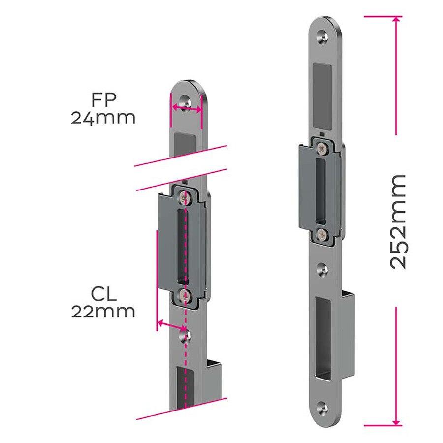 adjustable keep 22mm centre line