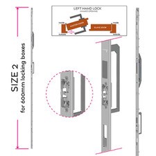Slave door bolt left hand
