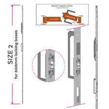 Winkhaus right hand slave door bolt