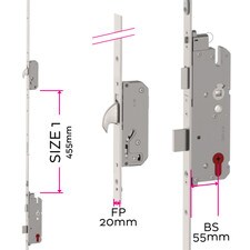 AV4 55mm backset lock