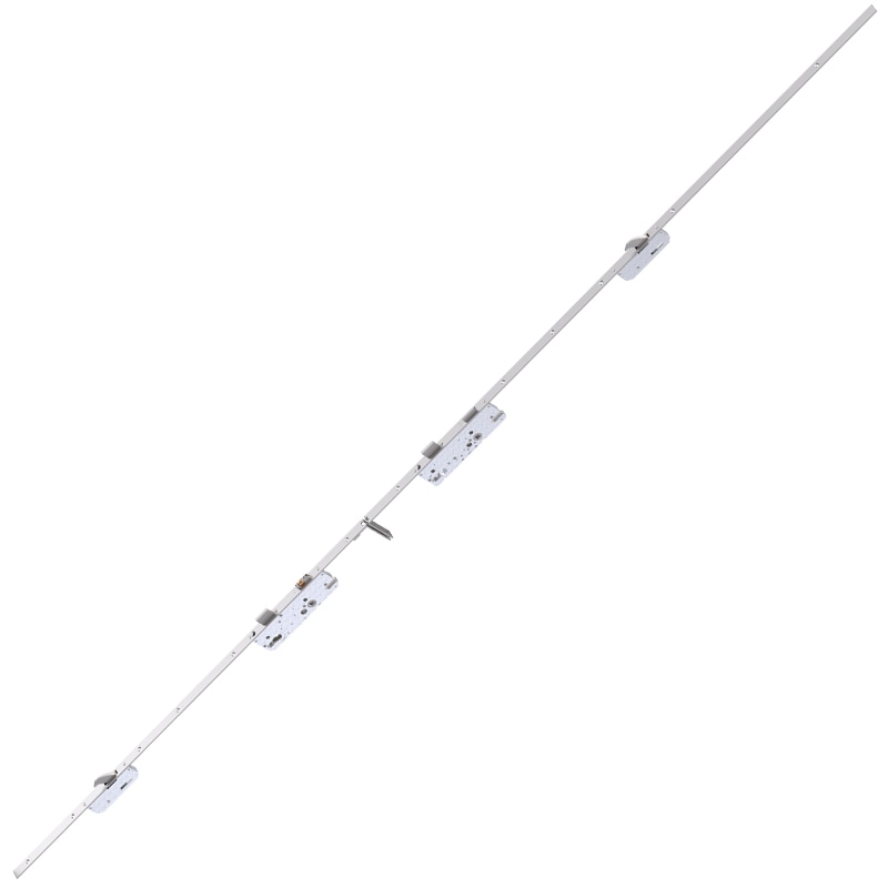 Interlocking stable door lock