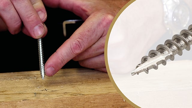 Red horse screw instant bite self-drilling tip