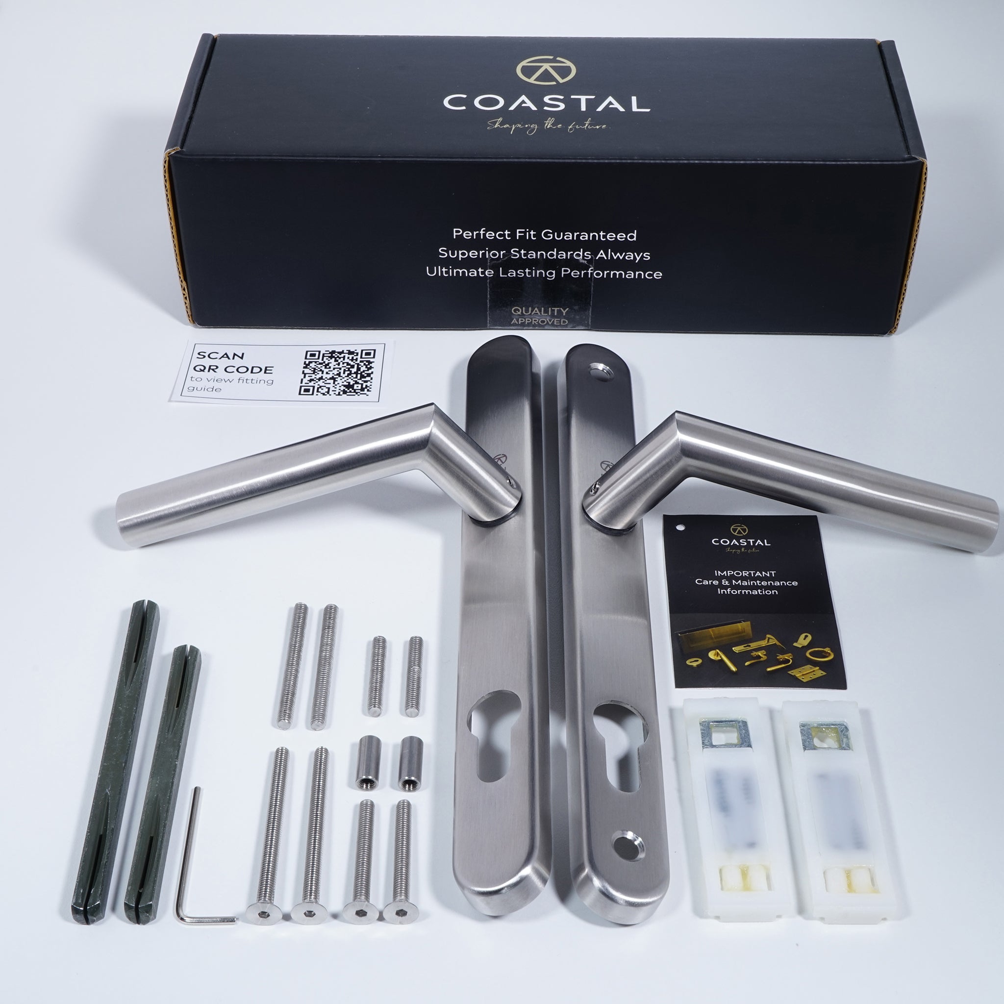 Kantel Door Handle | Satin Stainless Steel