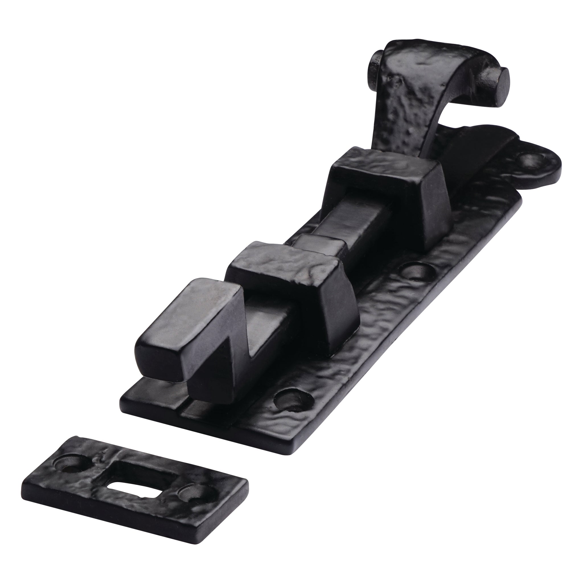 Antique Surface Fit Door Bolt | Heritage Black