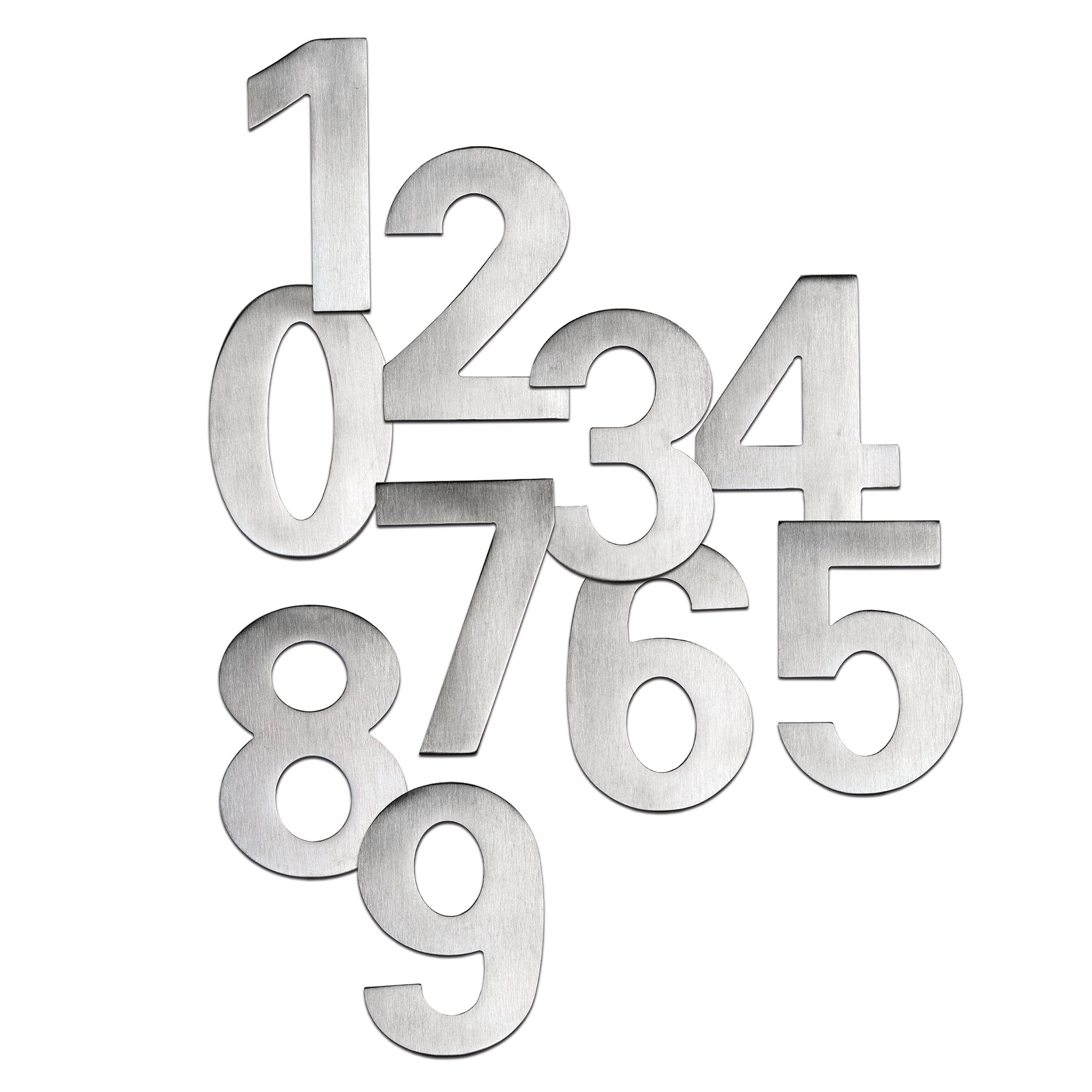 Front Door Numerals | Satin Stainless Steel