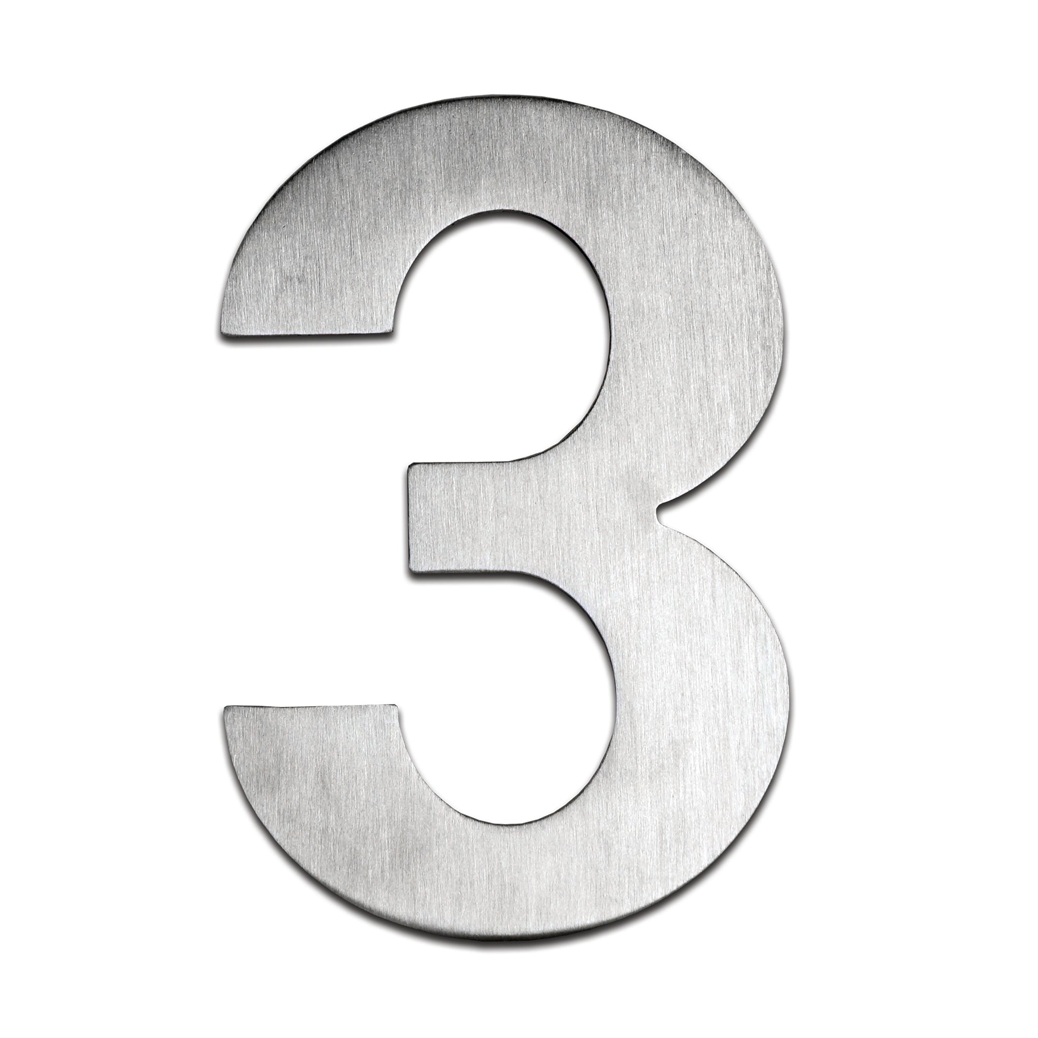 Front Door Numerals | Satin Stainless Steel