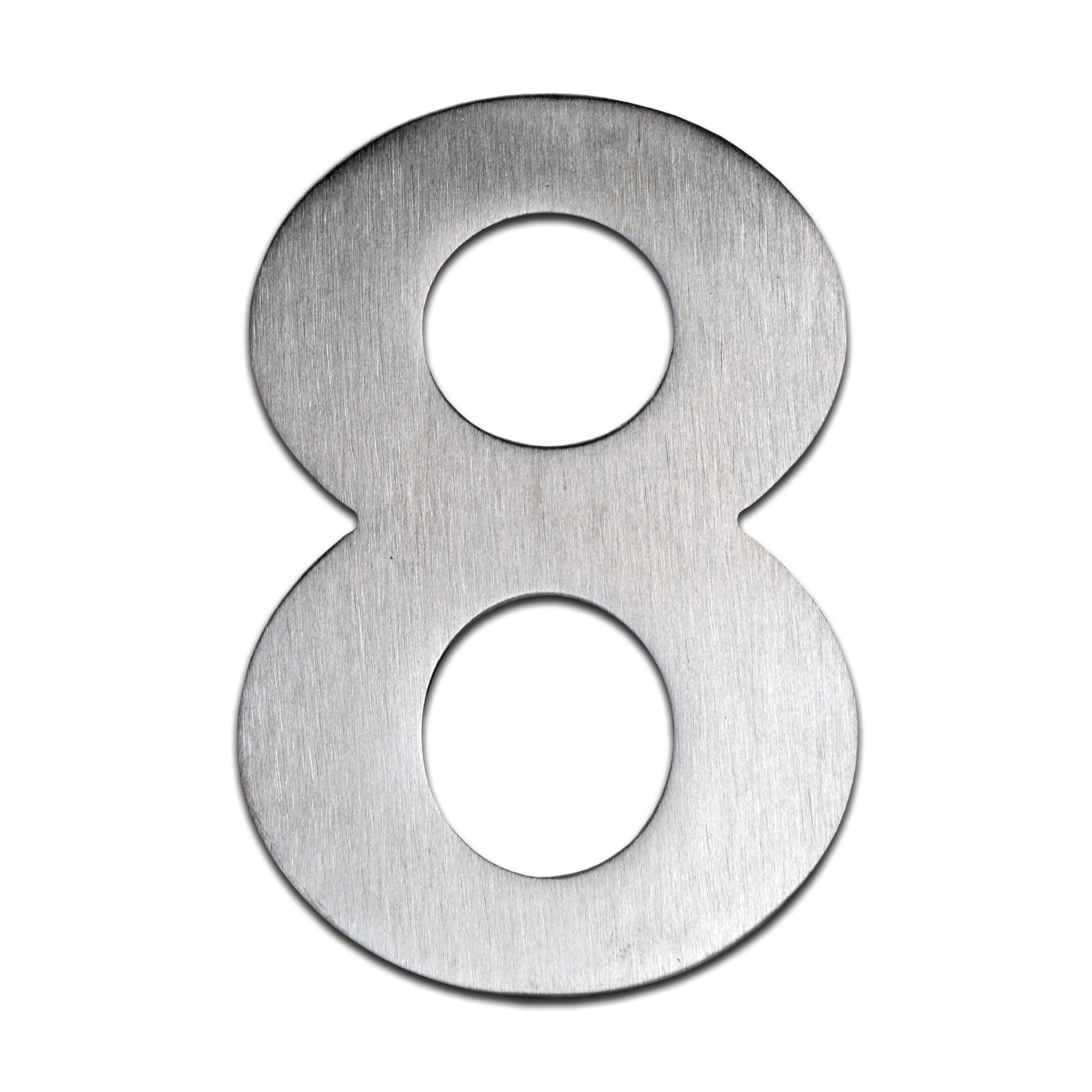 Front Door Numerals | Satin Stainless Steel