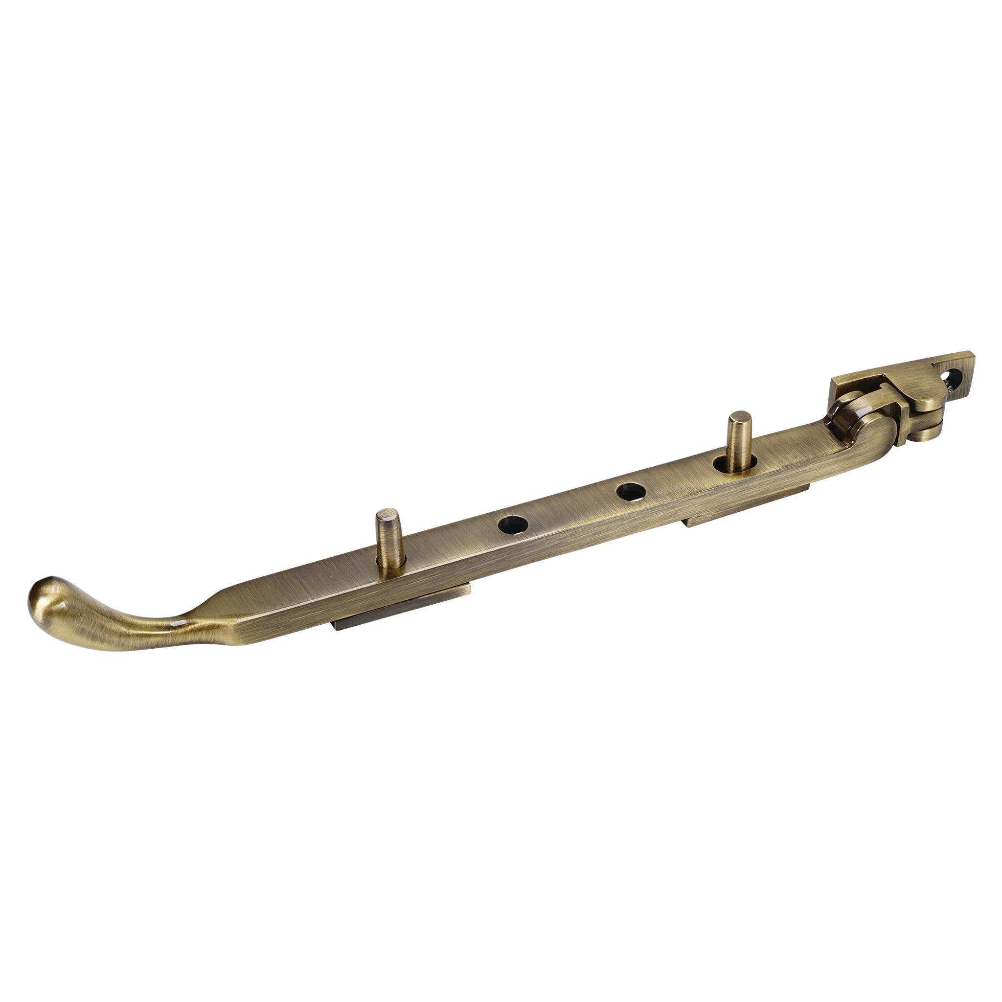 Traditional Bulb End Casement Stays | Antique Brass