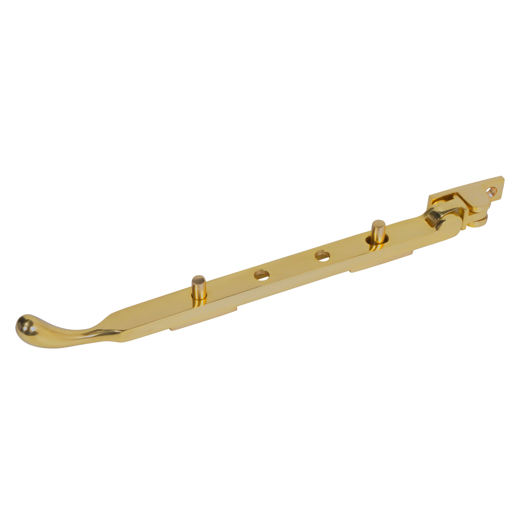 Traditional Bulb End Casement Stays | Polish Brass-Plated