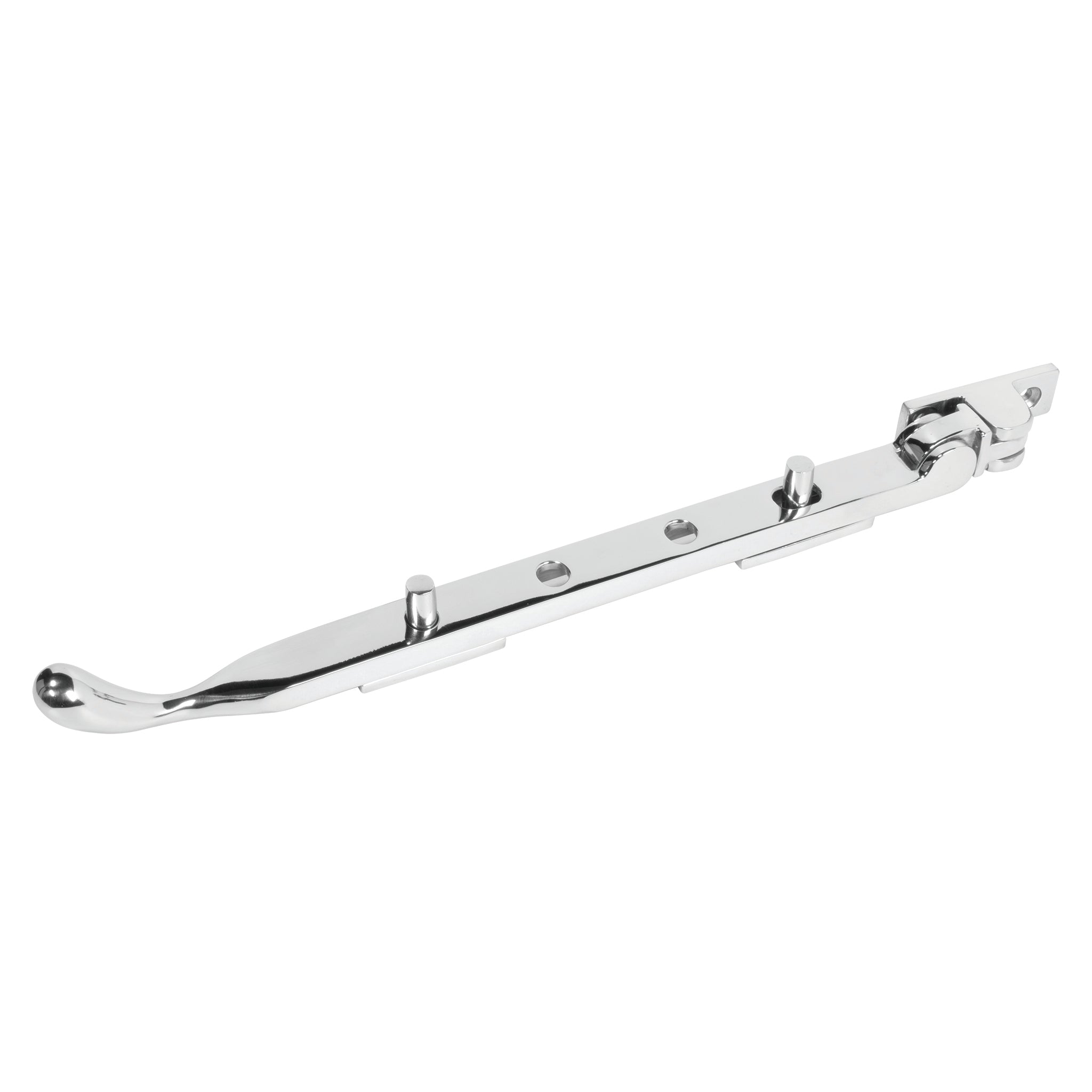 Traditional Bulb End Casement Stays | Polished Chrome