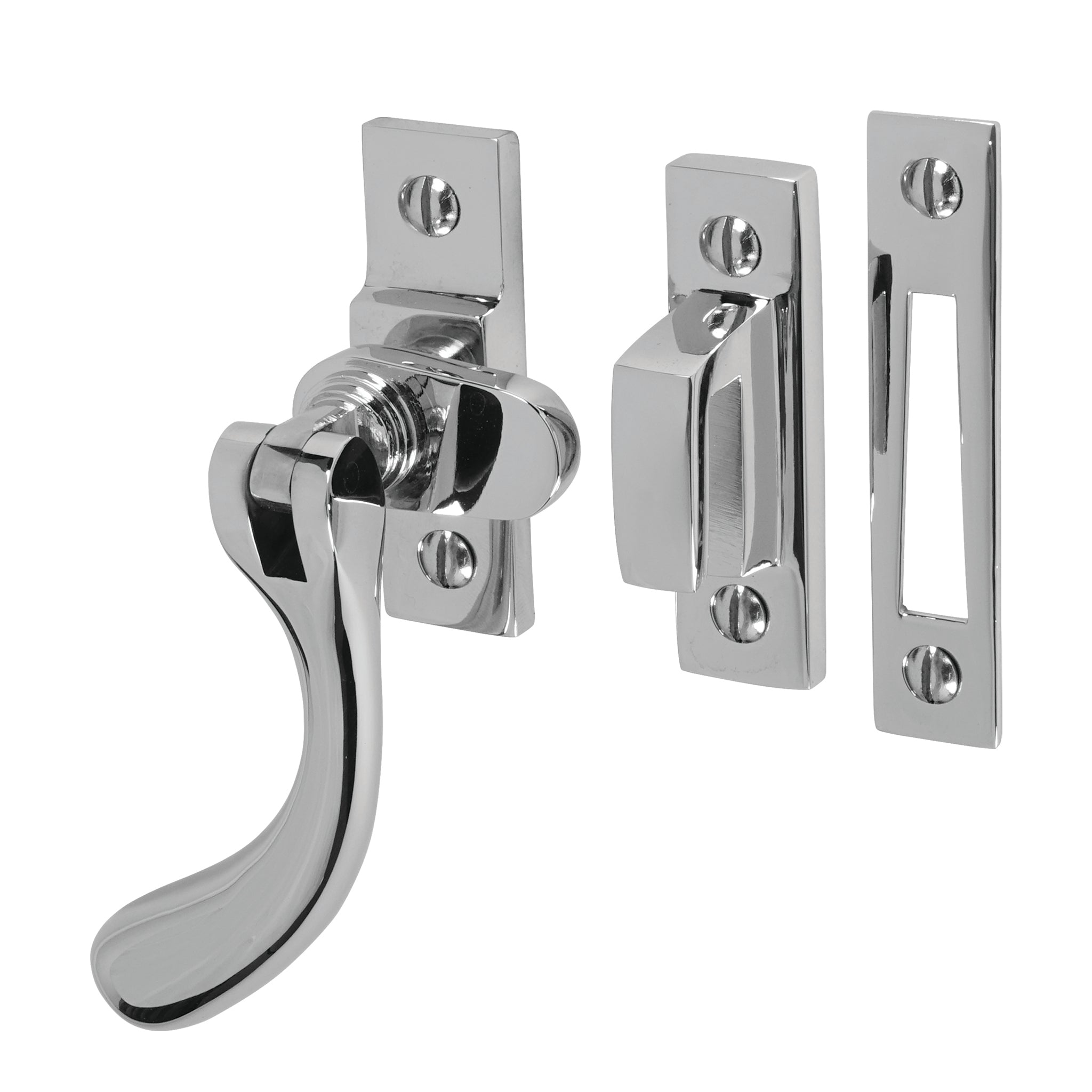 Traditional Bulb End Casement Fastener | Polished Chrome