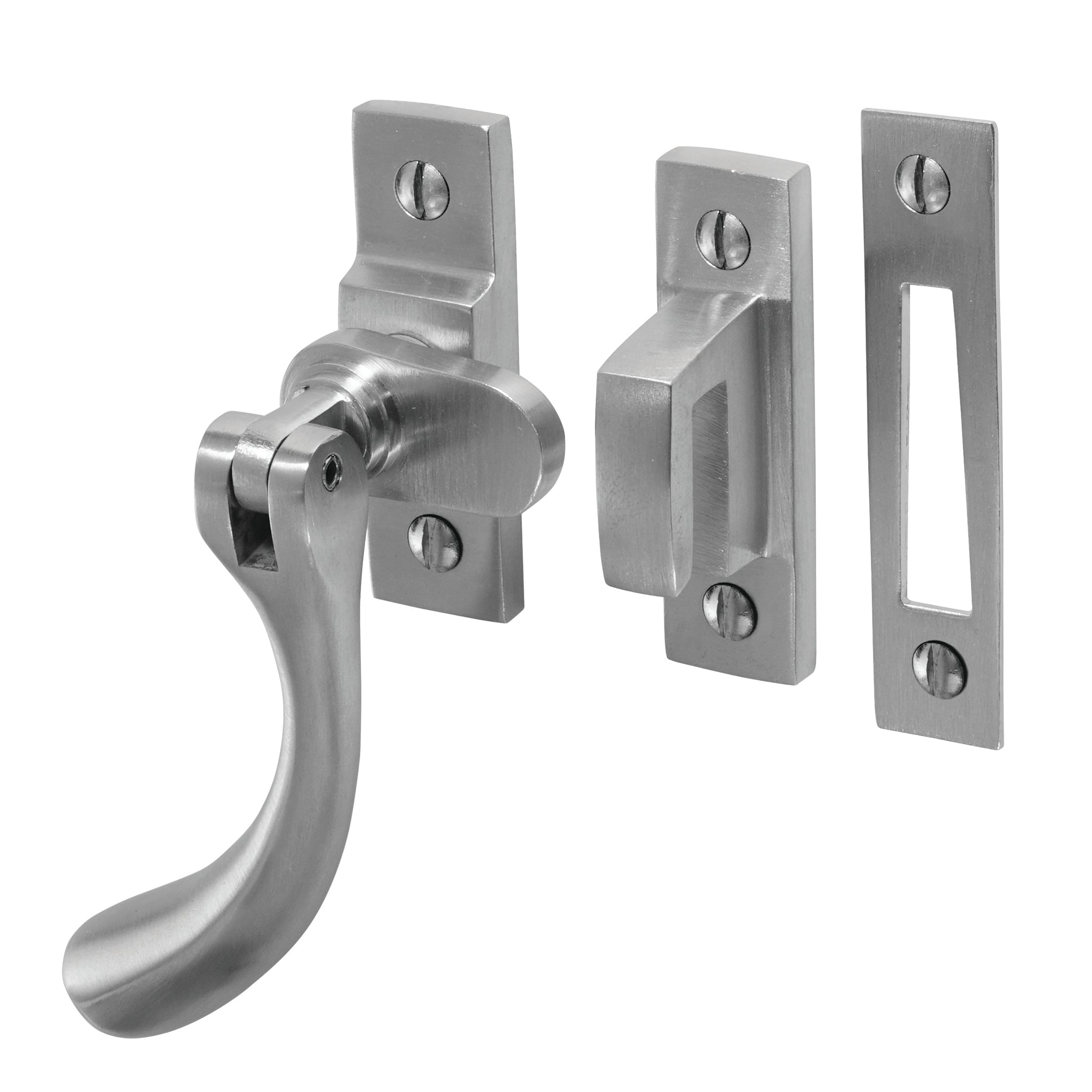Traditional Bulb End Casement Fastener | Satin Chrome