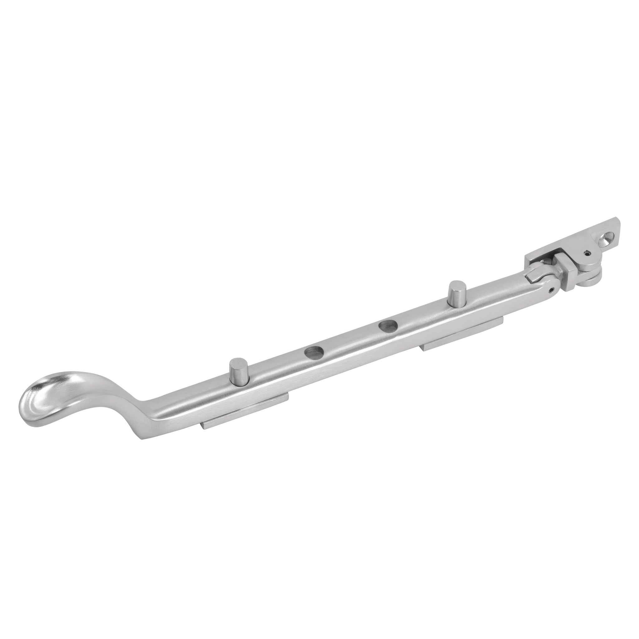 Traditional Spoon End Casement Stays | Satin Chrome