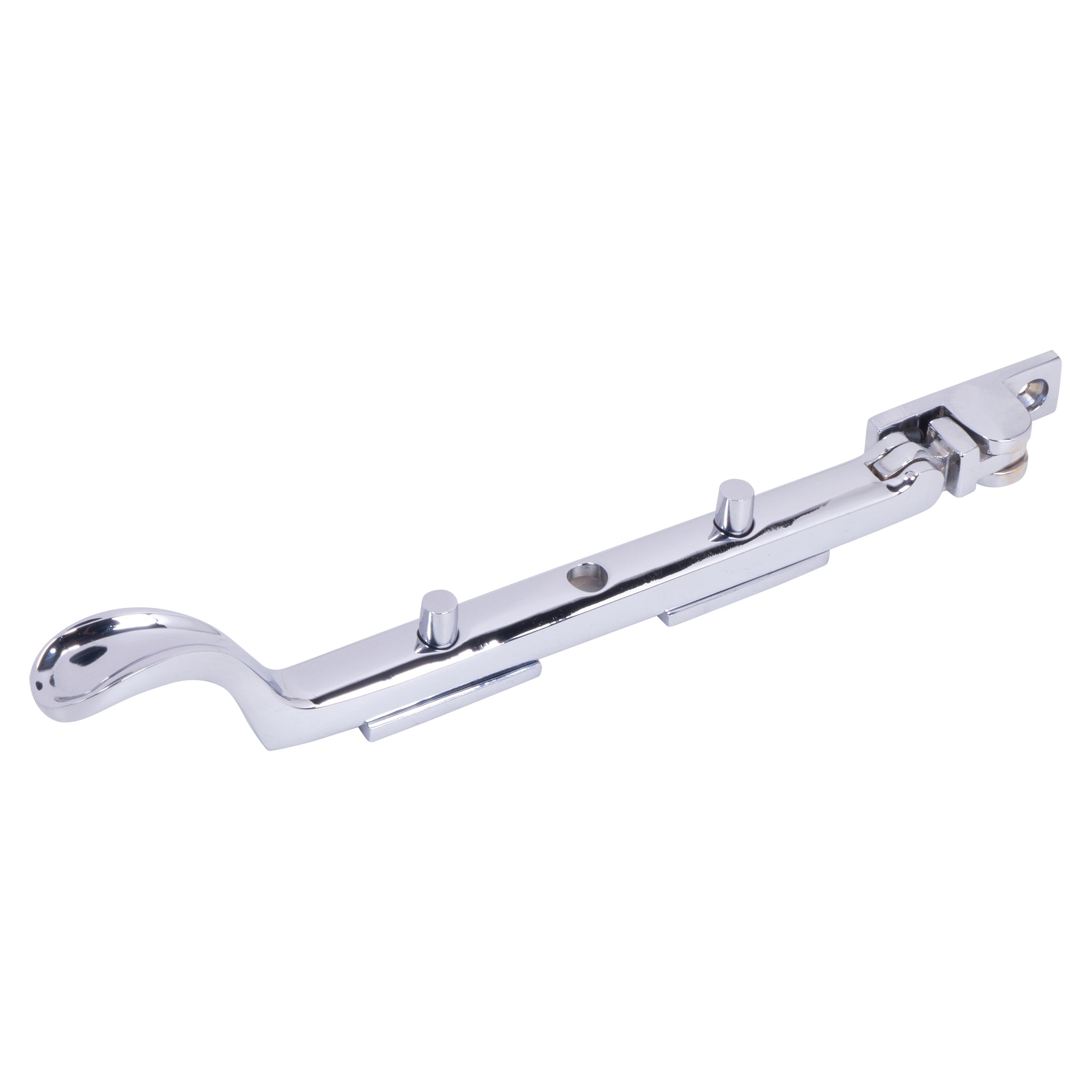 Traditional Spoon End Casement Stays | Polished Chrome