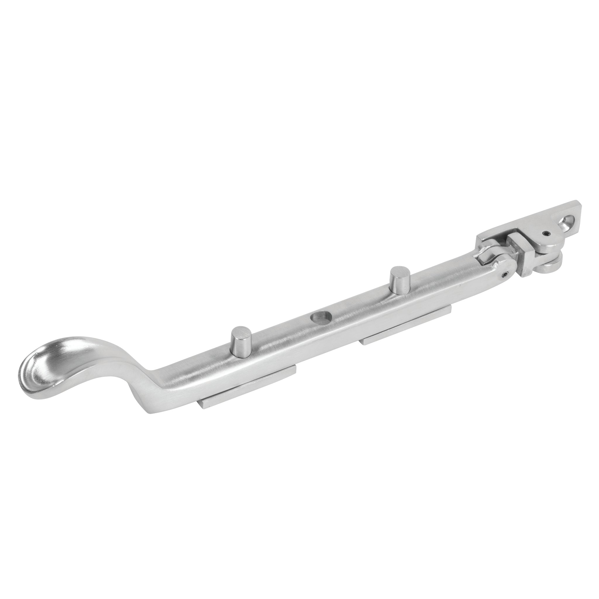 Traditional Spoon End Casement Stays | Satin Chrome