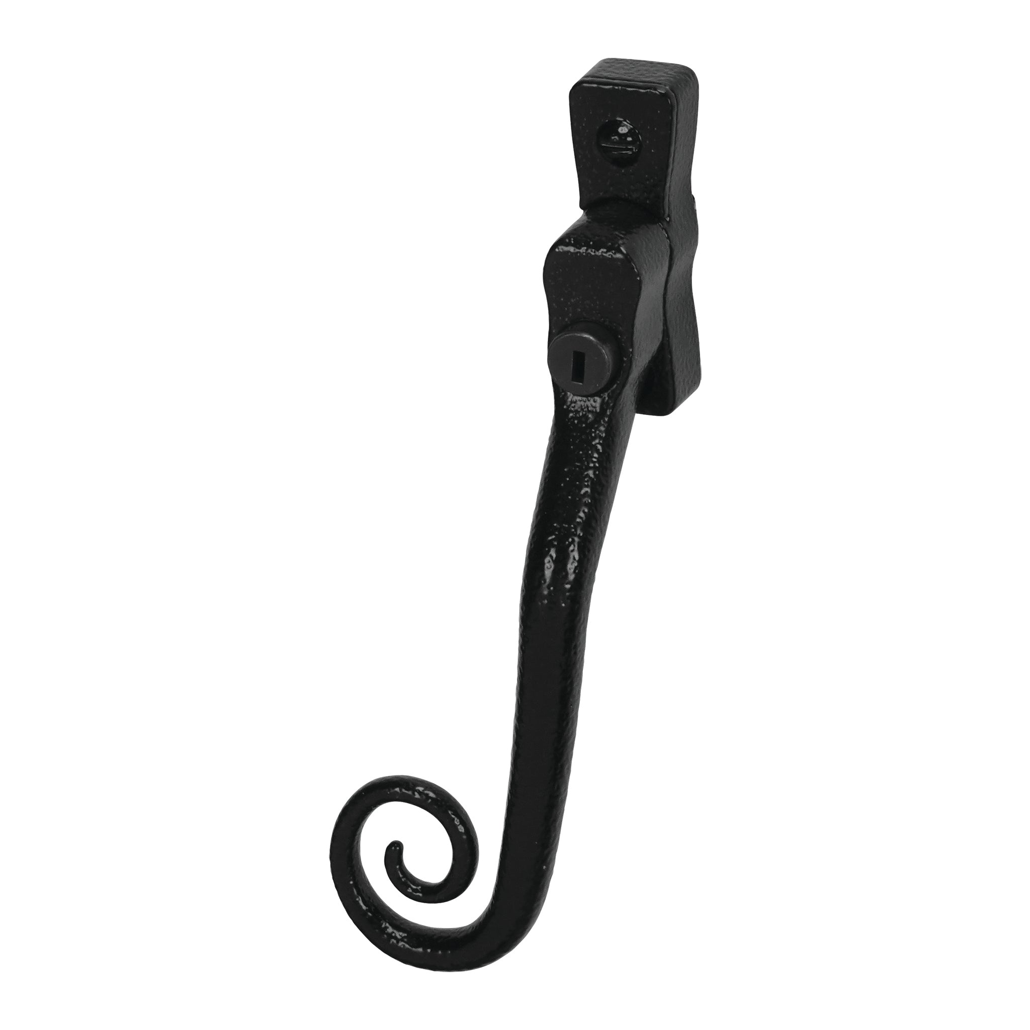 Curly Tail Espagnolette Handle | Antique Black