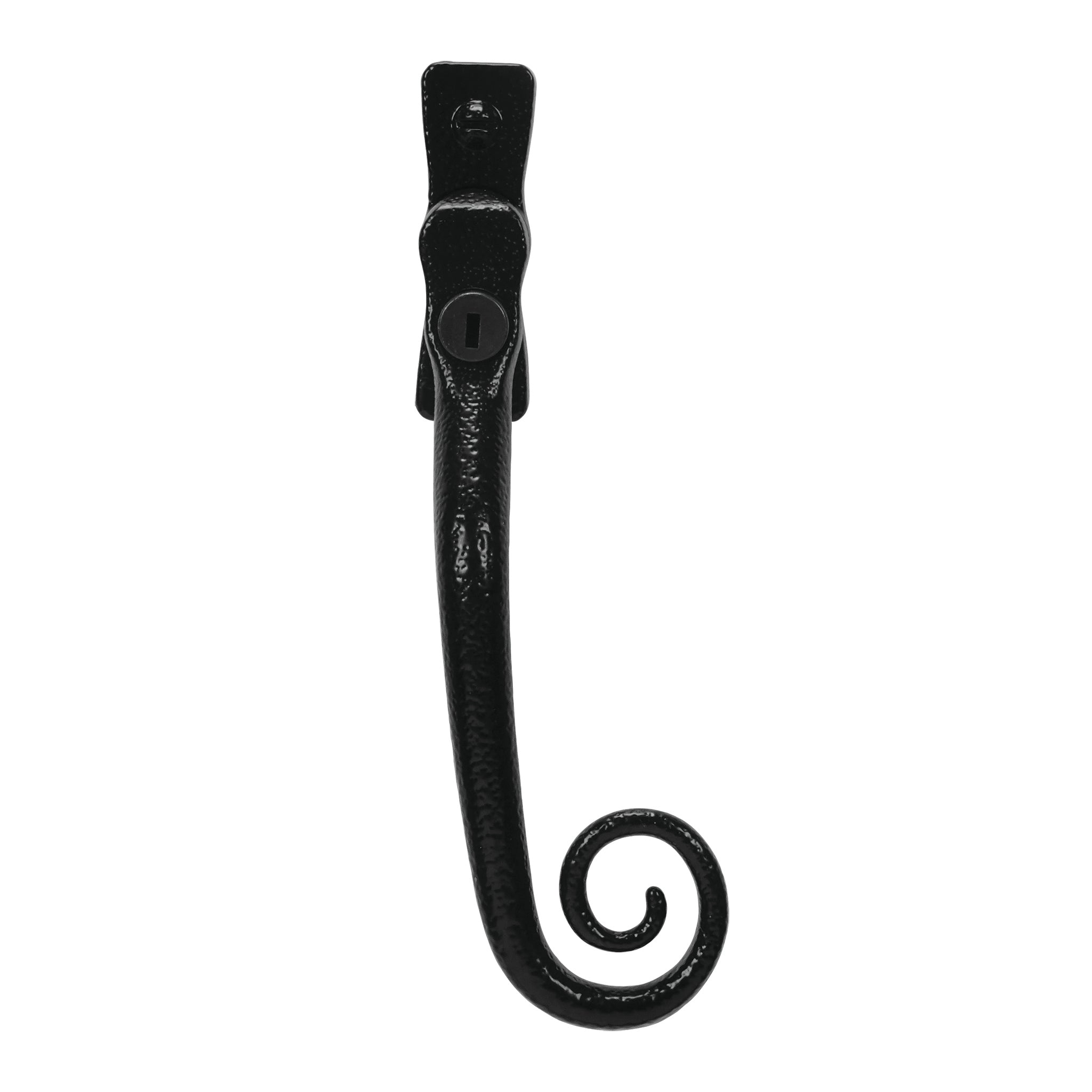 Curly Tail Espagnolette Handle | Antique Black