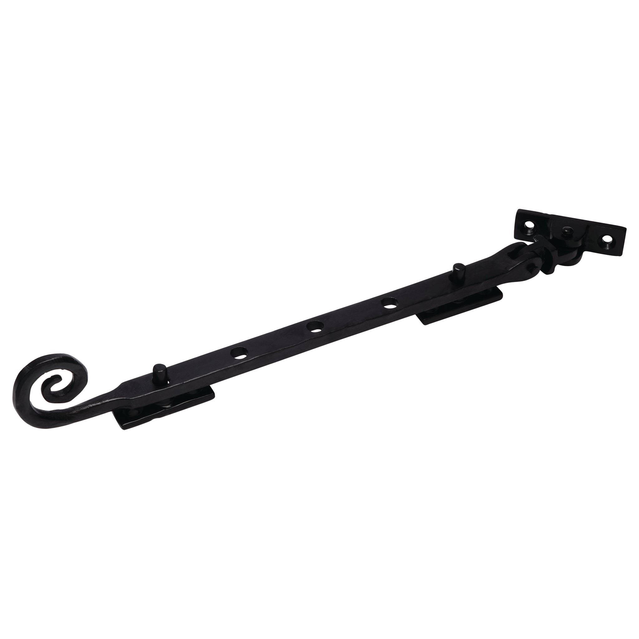 Antique Style Curly Tail Casement Stays | Heritage Black