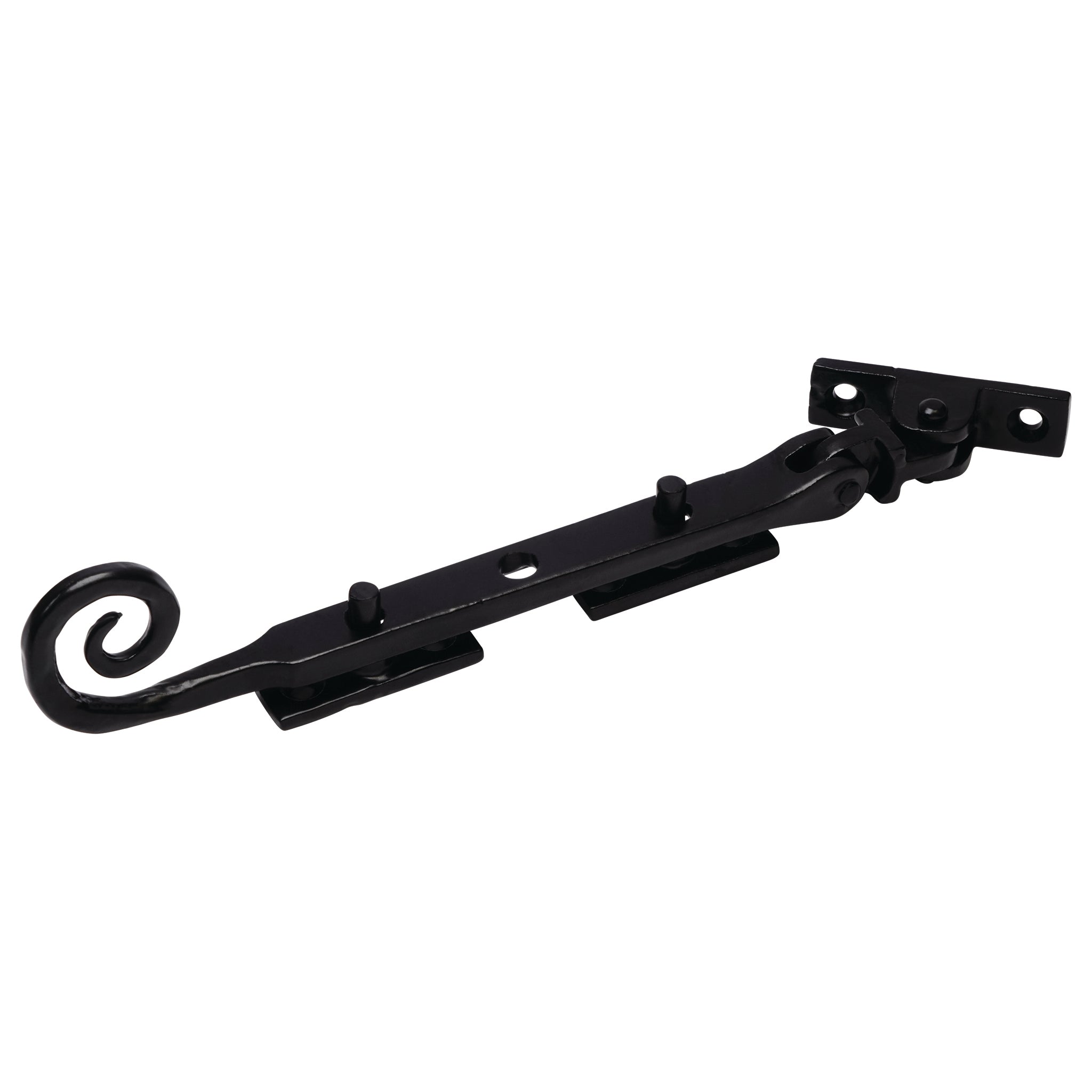 Antique Style Curly Tail Casement Stays | Heritage Black