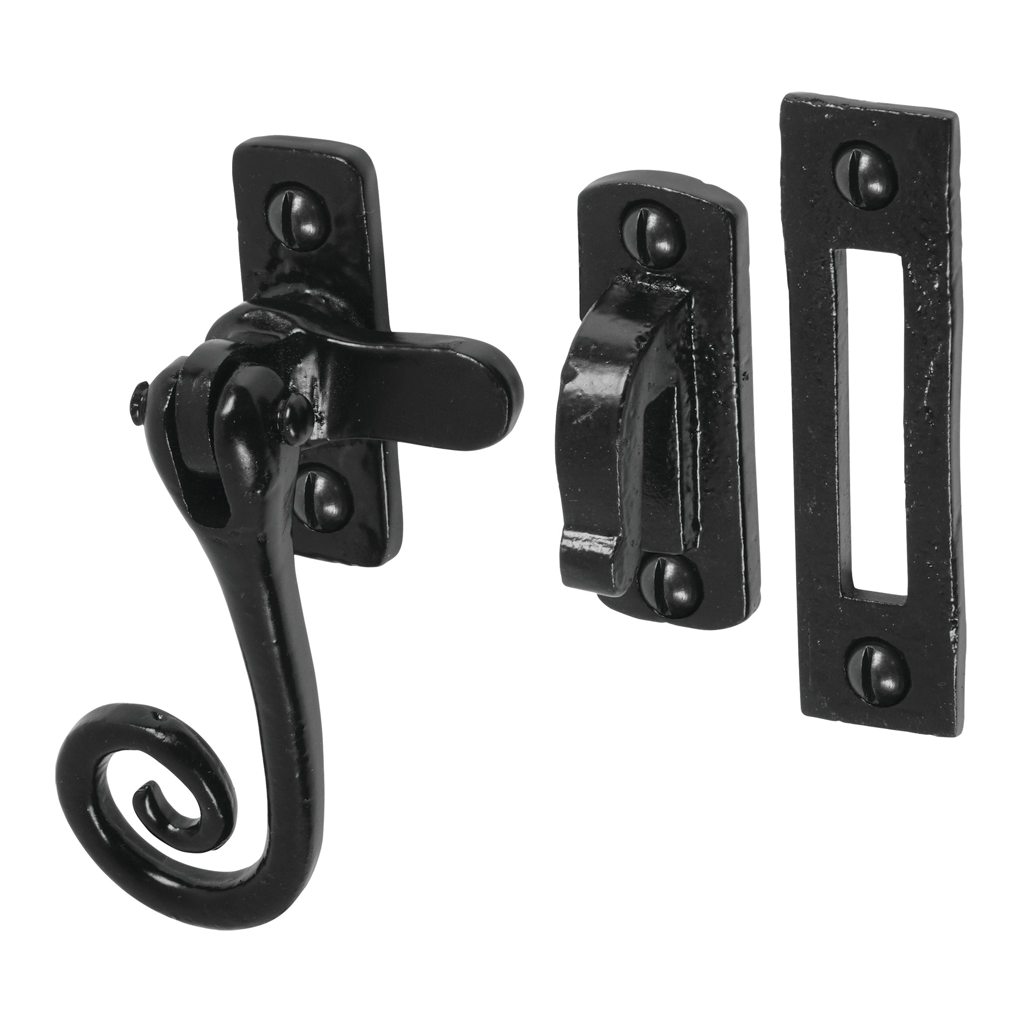 Antique Style Curly Tail Universal Fastener | Heritage Black