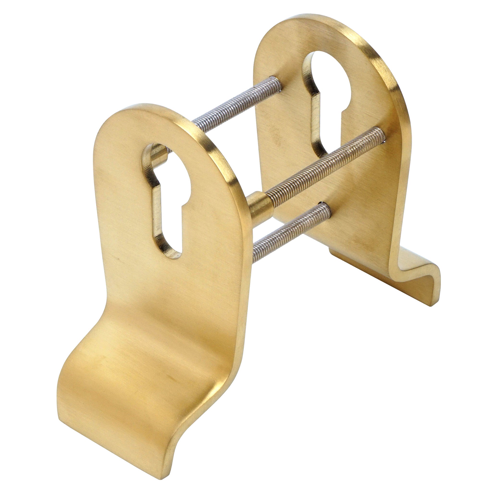Classic Euro Profile Cylinder Pull | PVD Stainless Satin Brass