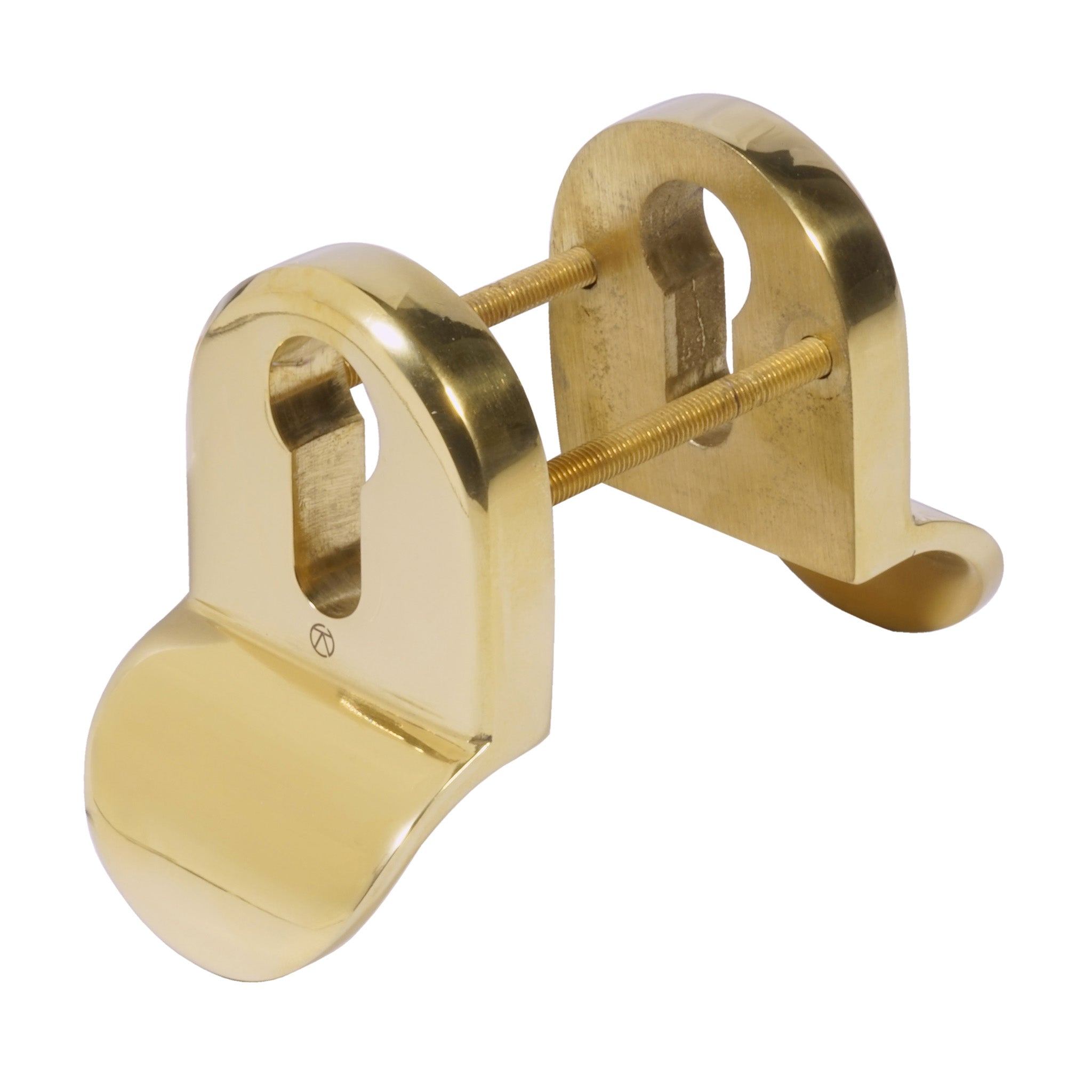 Contemporary Euro Cylinder Pull | PVD Stainless Polished Brass