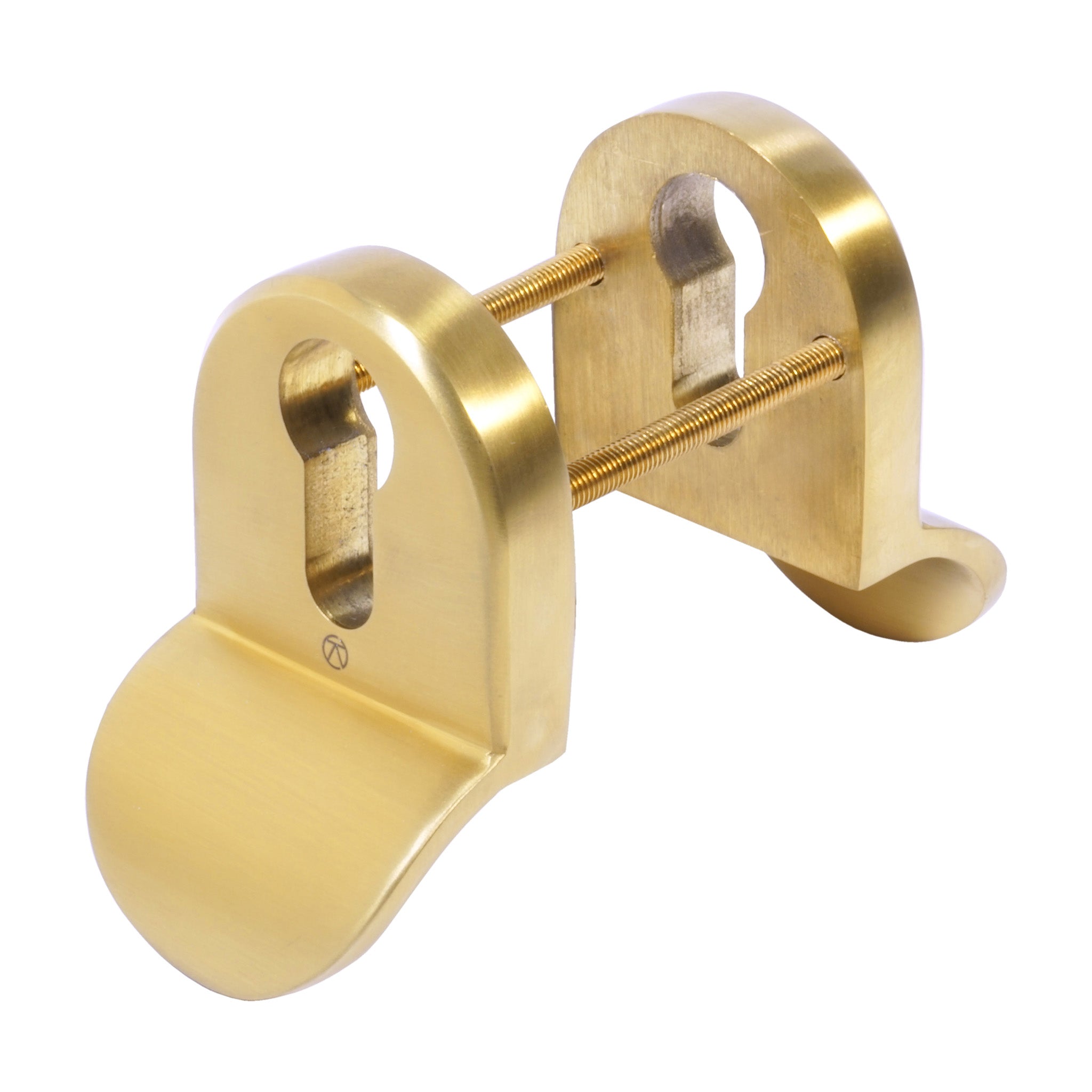 Contemporary Euro Cylinder Pull | PVD Stainless Satin Brass